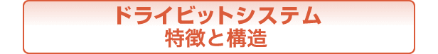 ドライビットシステム 特徴と構造